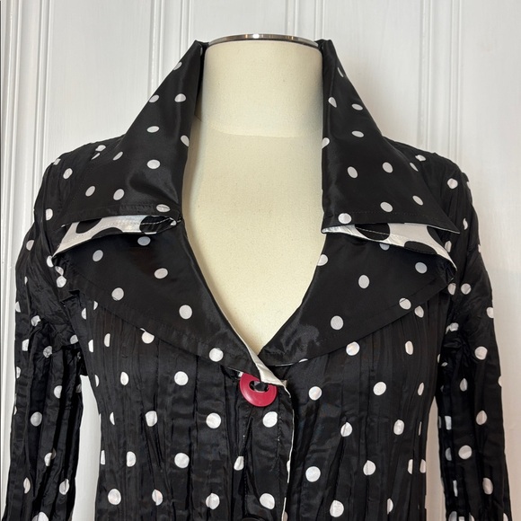 UBU Reversible Polka Dot Jacket Shirt – Size S - Picture 8 of 14